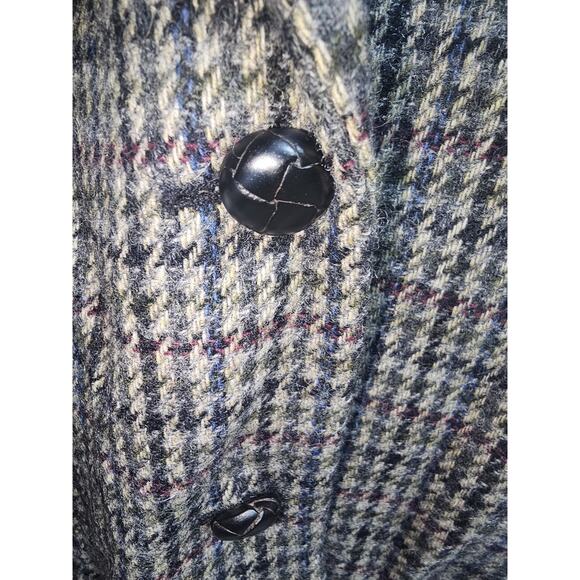 Sz 18W Ralph Lauren Women Houndstooth 100% WOOL Blend Blazer Equestrian - Picture 5 of 10